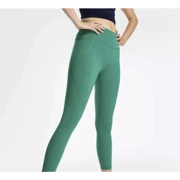 NWT Sweaty Betty Power Leggings M US Dark Aqua Blue Teal Green Run Workout 27 Ne - Picture 9 of 11